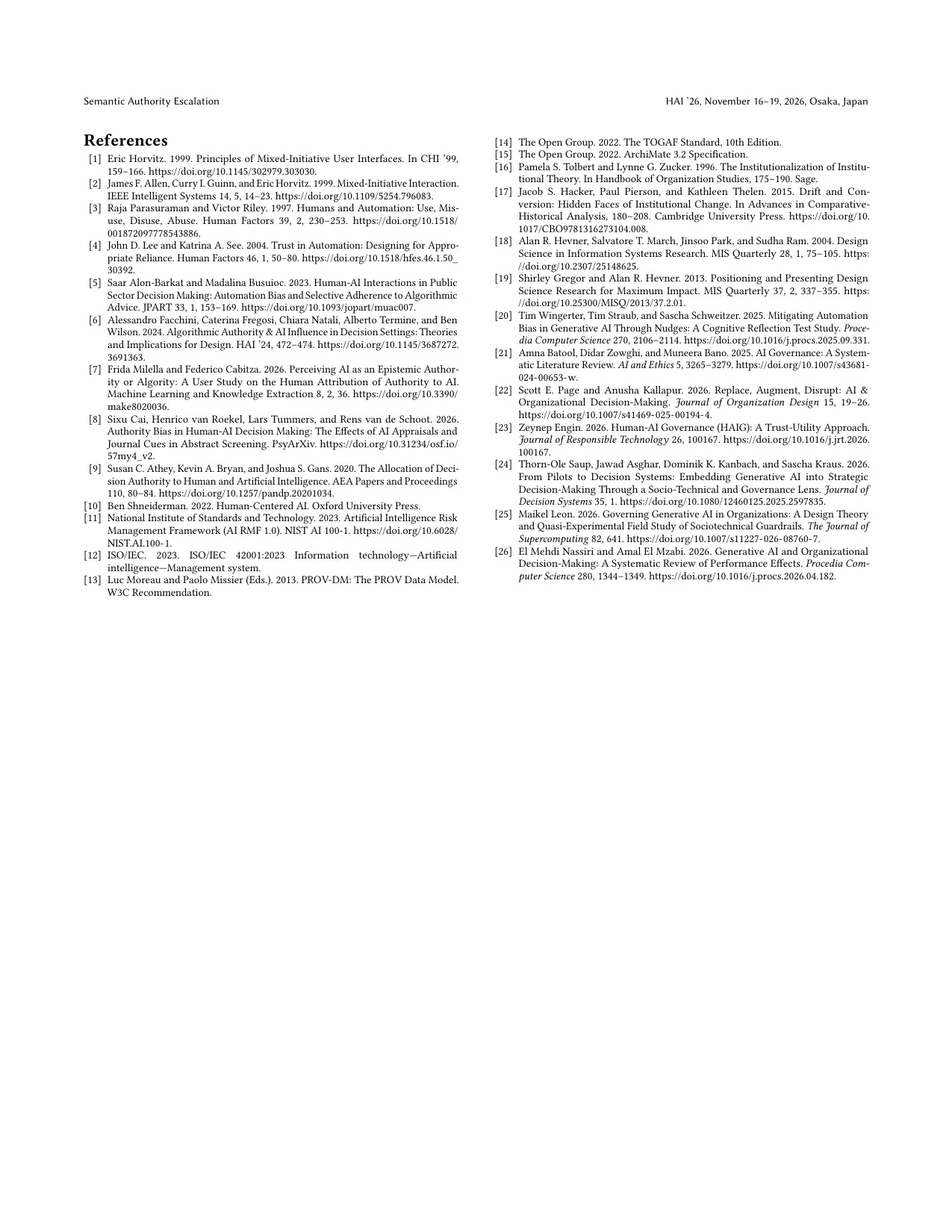 Semantic Authority Escalation — Reference page